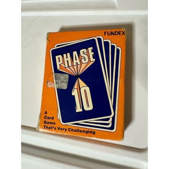 Vintage Phase 10 Card Game # 9220 (Fundex, 1986) CIB Complete with Instructions - Picture 1 of 8
